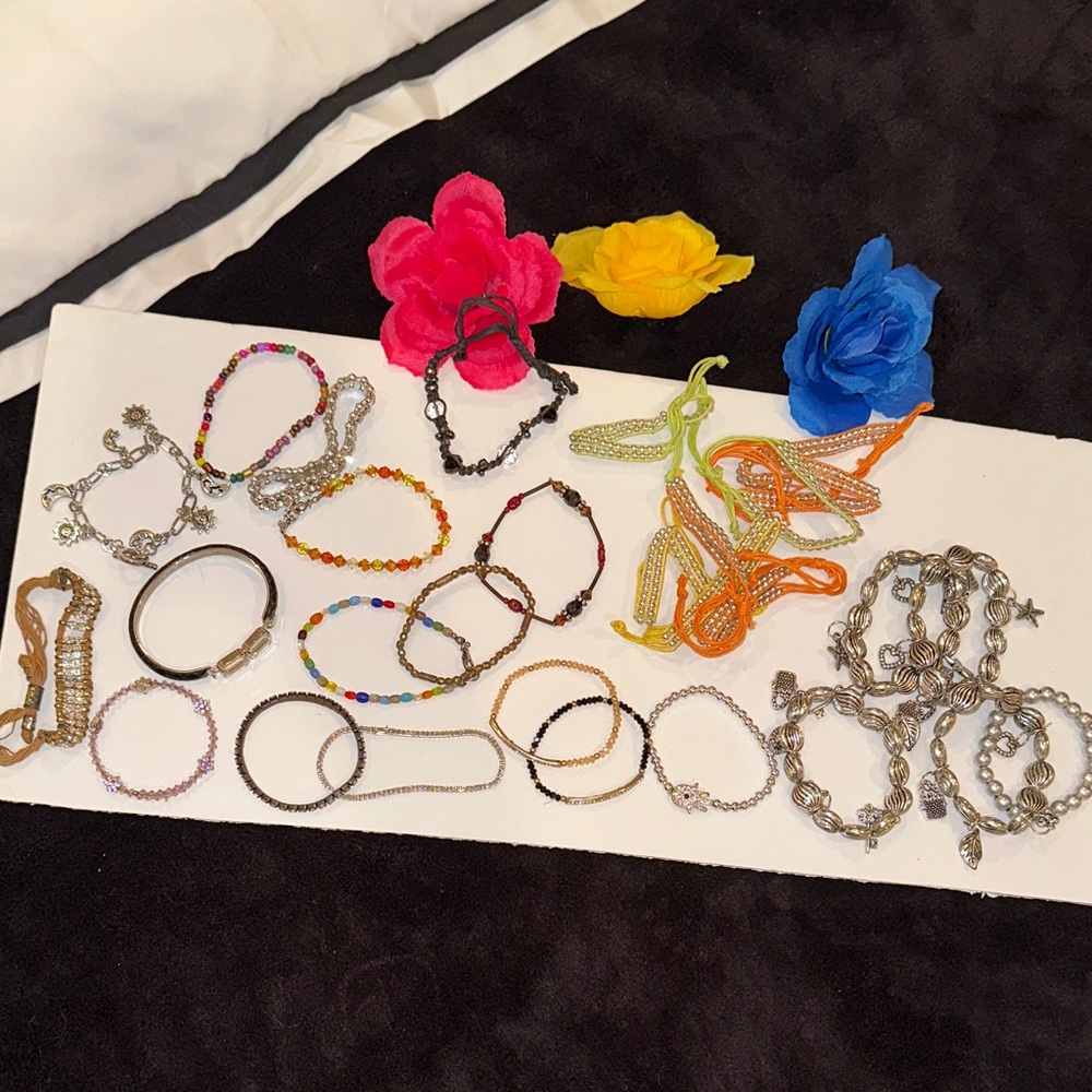 Colorful Bracelets Collection Lot#A